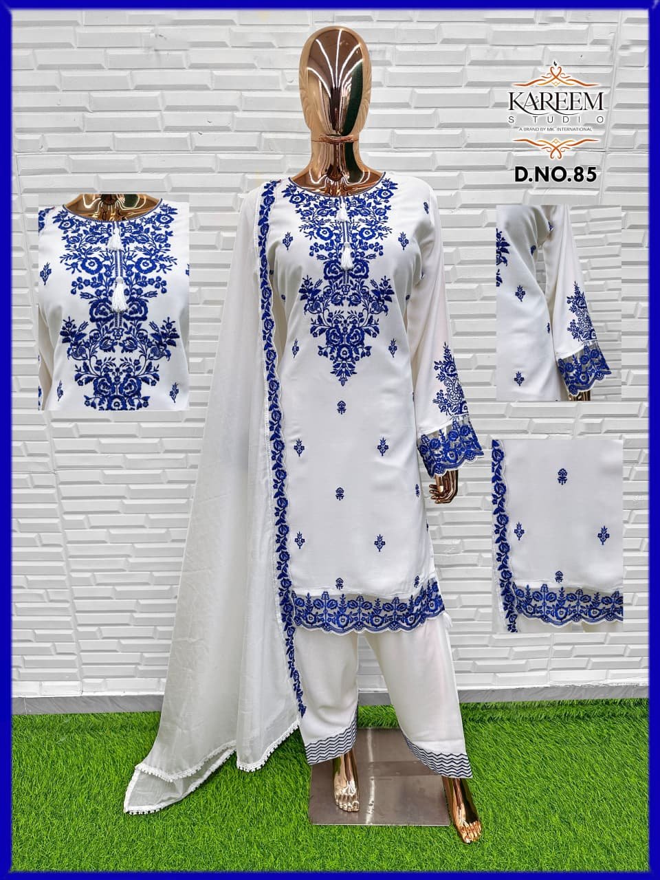 Silk Salwar Kameez with Heavy Embroidery